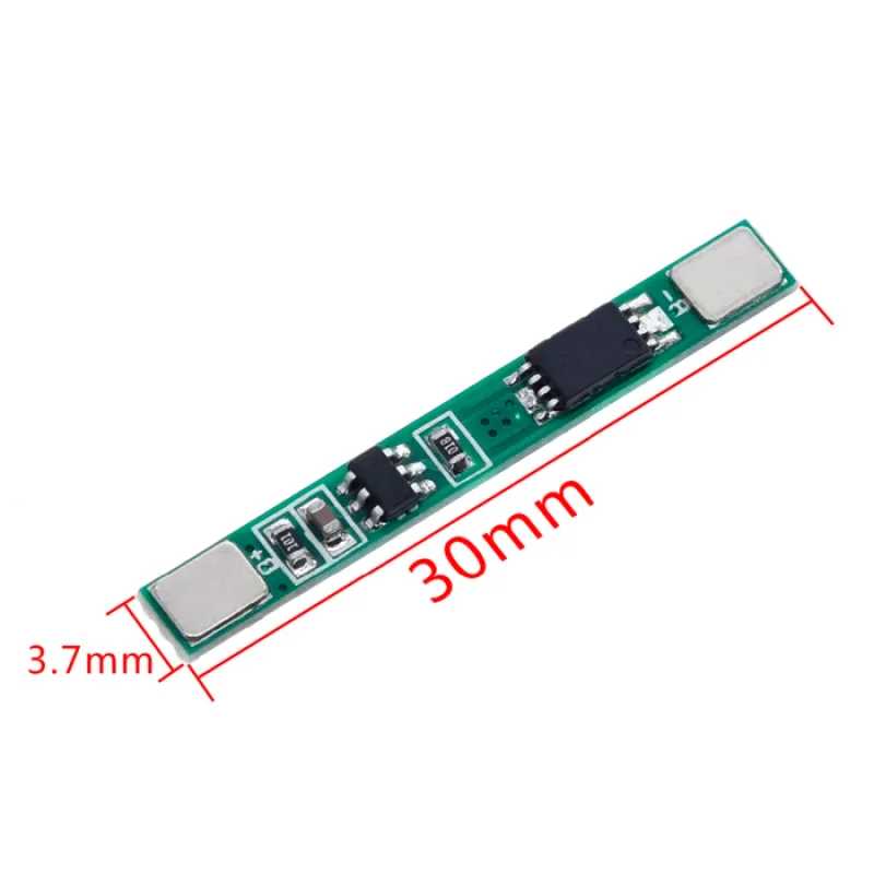 Контролер заряду розряду батареї BMS 1S 3.7V 3A для Li-ion 18650 21700