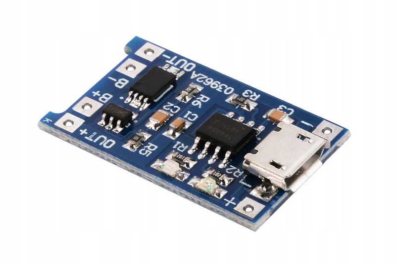 Модуль заряду акумулятора TP4056 micro usb 1A із захистом