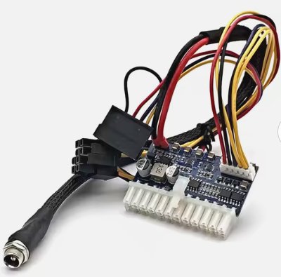Pico PSU блок живлення 160W з роз’ємами CPU 4+4pin, SATA, MOLEX, 24pin